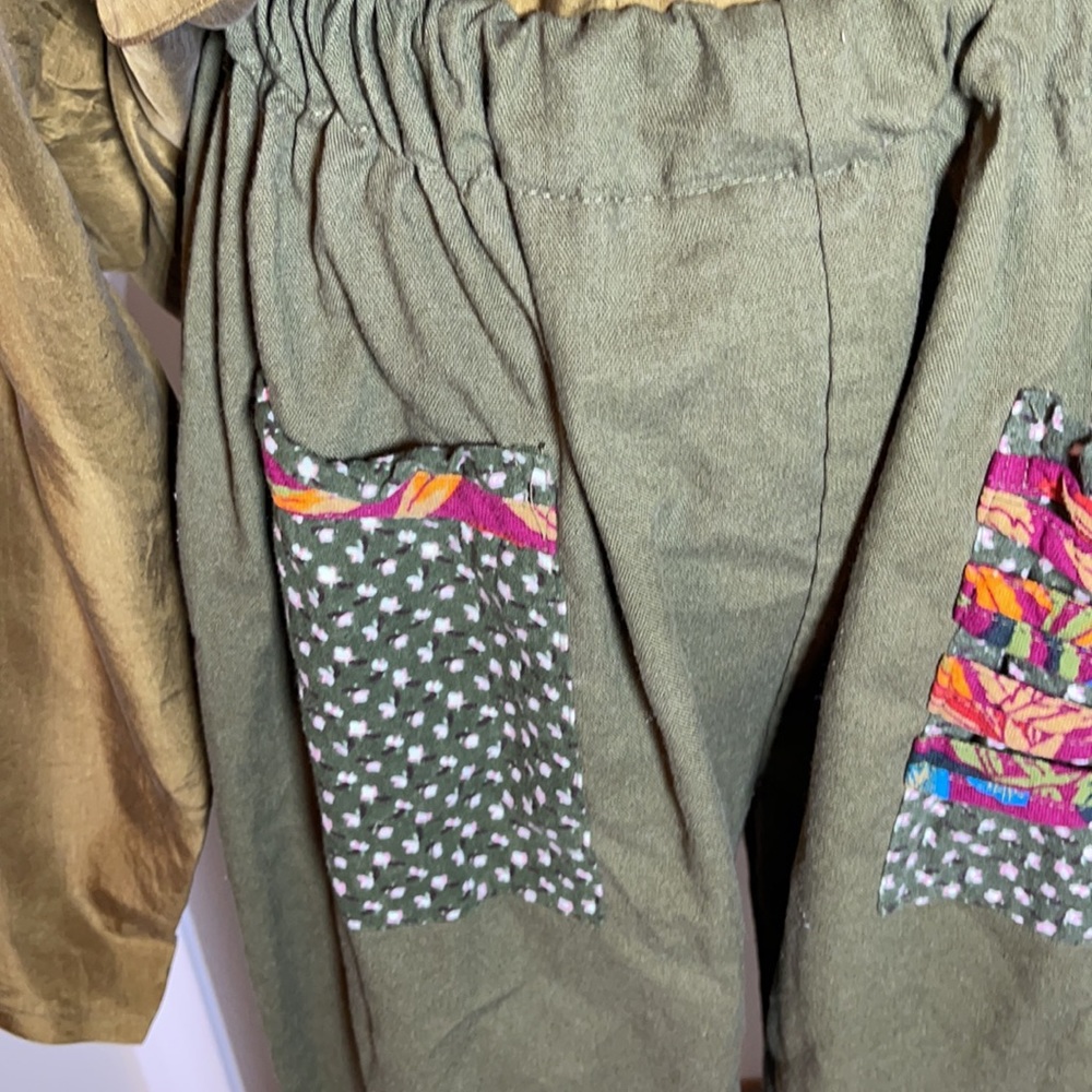 Vintage African Balloon Patchwork Pants - image 3
